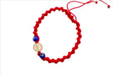 Saint Benedict Evil Eye Gold Color Adjustable Bracelet - Shop Cosmic Healing