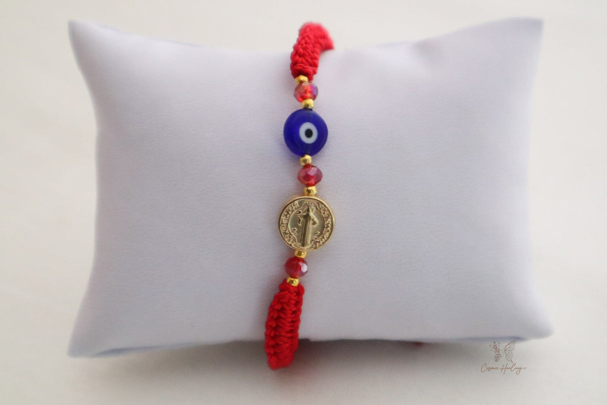 Saint Benedict Evil Eye Protection Bracelet - Shop Cosmic Healing