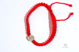 Saint Benedict Hand Woven Red Thread Protection Bracelet - Shop Cosmic Healing