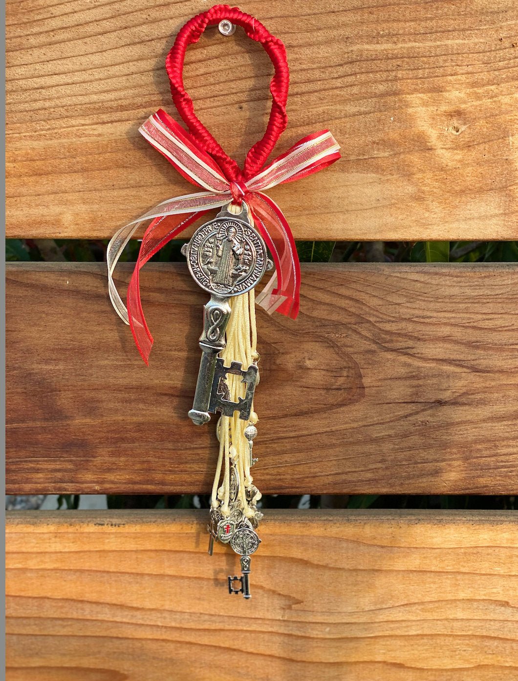 Saint Benedict Key Medal For Home Protection Charm - Shop Cosmic Healing