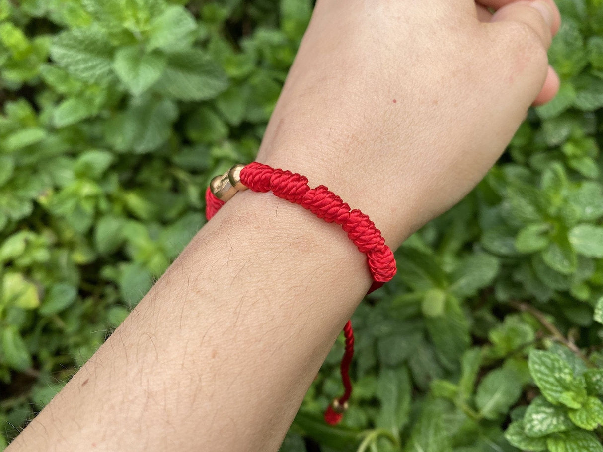 Saint Benedict Knotted Bracelet- Colombian Thread - Shop Cosmic Healing