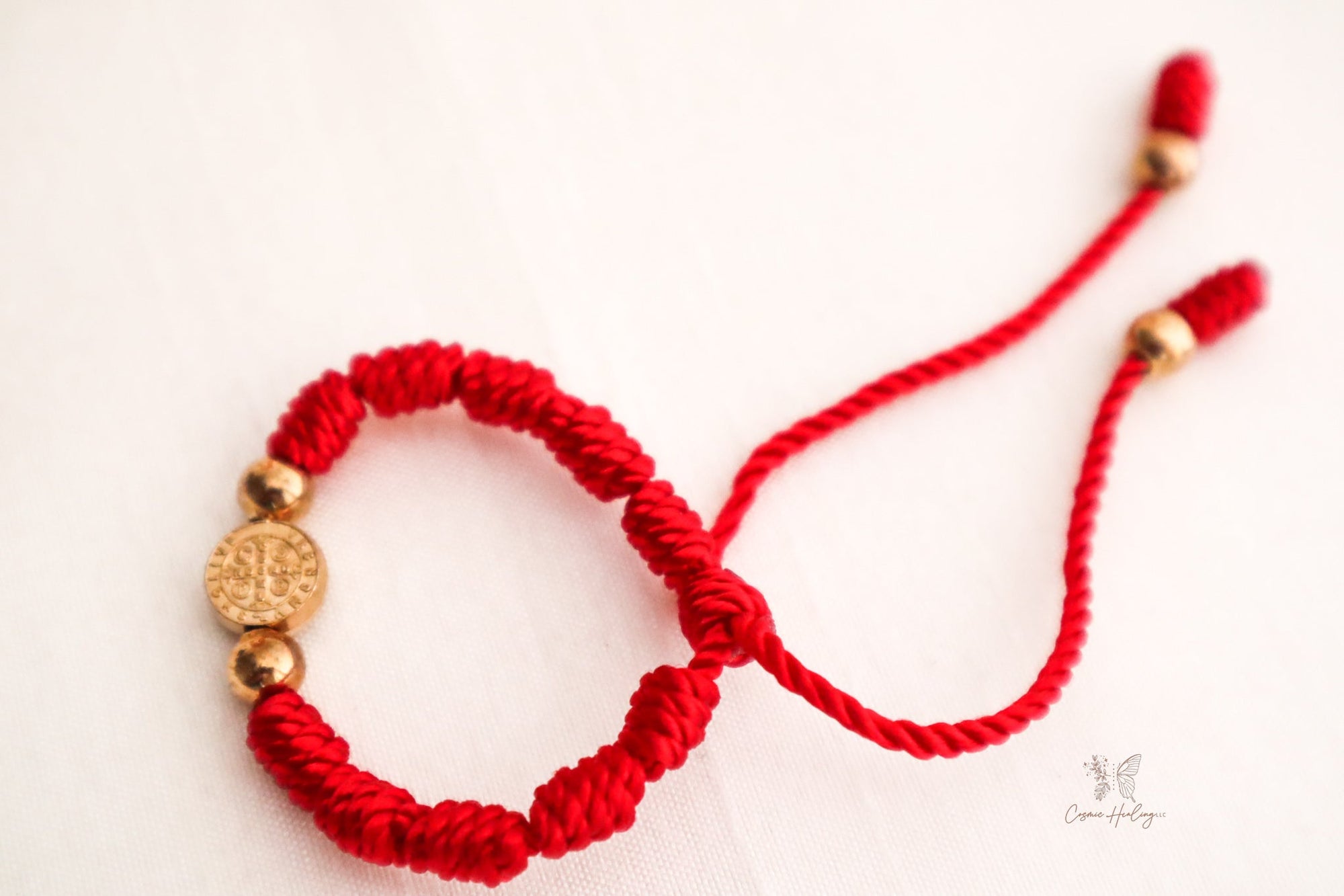 Saint Benedict Knotted Bracelet- Colombian Thread - Shop Cosmic Healing