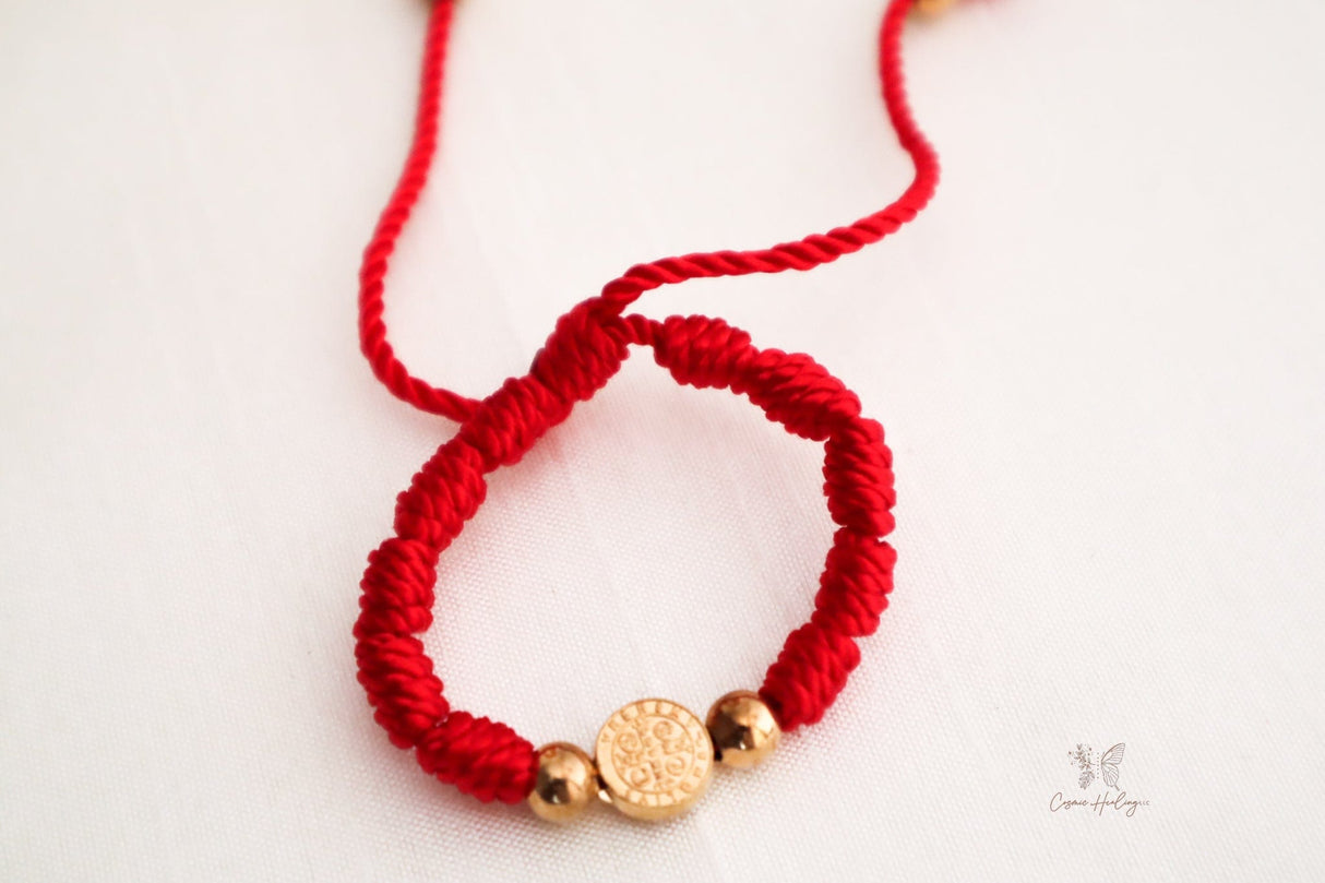 Saint Benedict Knotted Bracelet- Colombian Thread - Shop Cosmic Healing