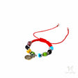 Saint Benedict Multicolor Evil Eye Adjustable Bracelet- Children's - Shop Cosmic Healing