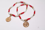 Saint Benedict Pearl Bracelet - Shop Cosmic Healing