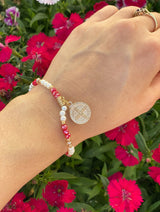 Saint Benedict Pearl Bracelet - Shop Cosmic Healing