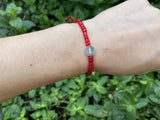 Saint Benedict Red Bead Bracelet- Children's - Shop Cosmic Healing