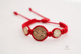 Saint Benedict Triple Medal Protection Bracelet - Shop Cosmic Healing