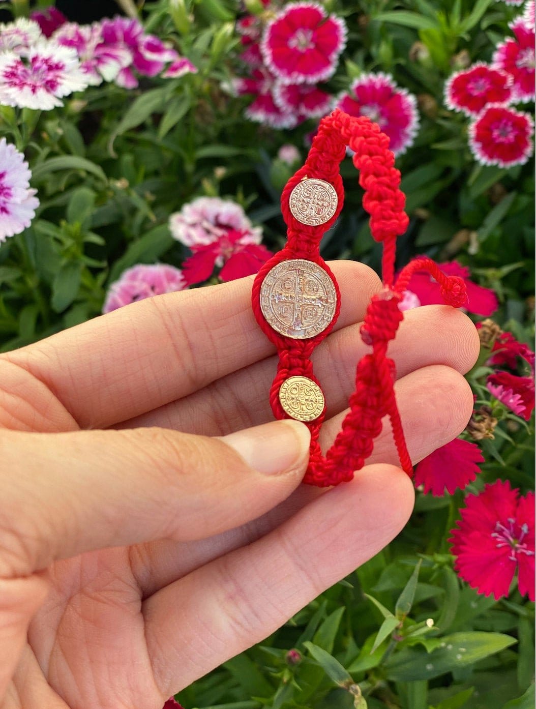 Saint Benedict Triple Medal Protection Bracelet - Shop Cosmic Healing