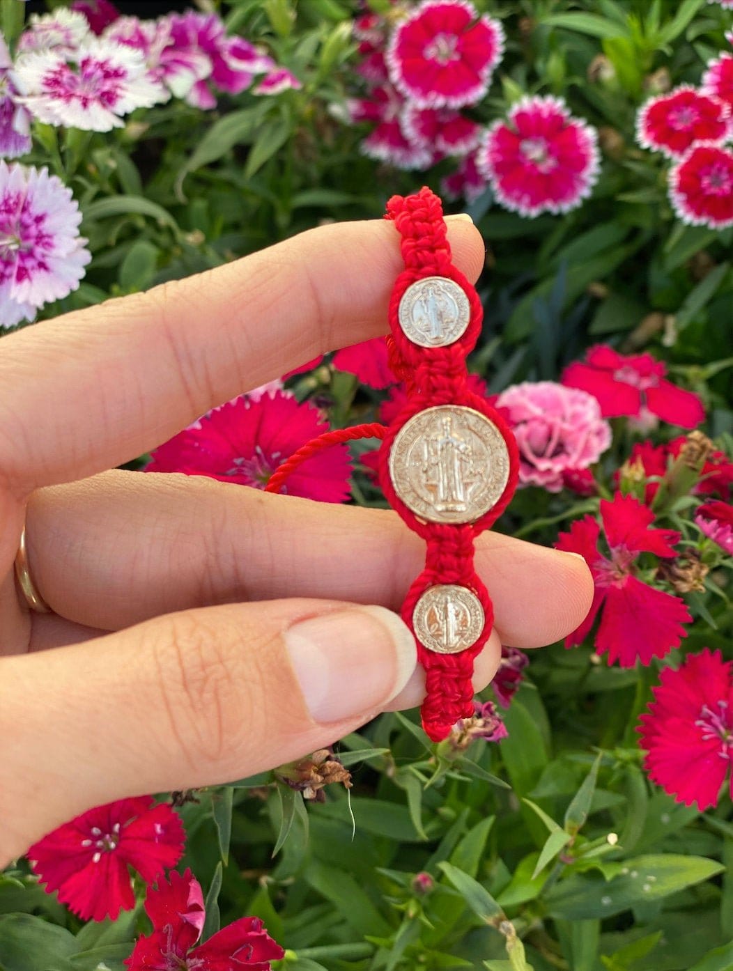 Saint Benedict Triple Medal Protection Bracelet - Shop Cosmic Healing