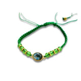 Saint Jude Green Beaded Nylon Cord Bracelet - Children's - Shop Cosmic Healing