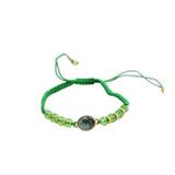 Saint Jude Green Beaded Nylon Cord Bracelet - Children's - Shop Cosmic Healing