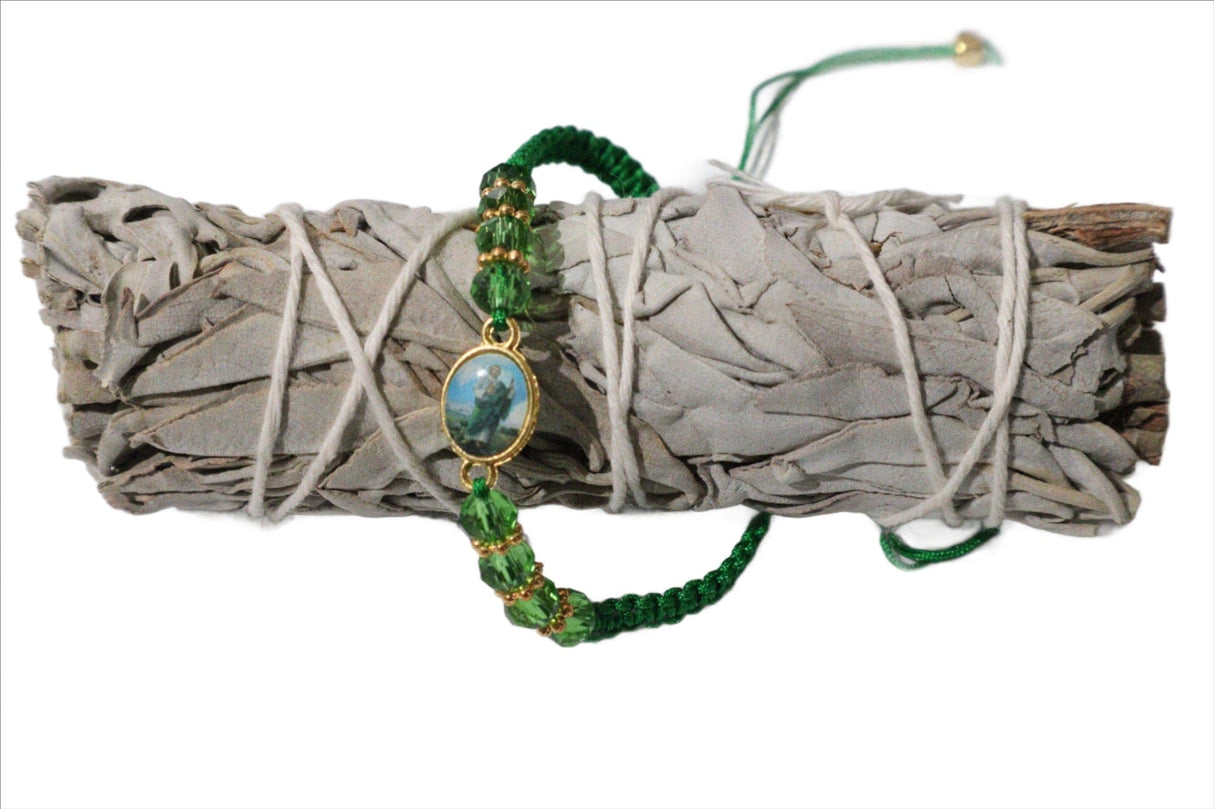 Saint Jude Green Bracelet Children's - Shop Cosmic Healing