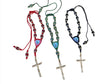 Saint Jude Knotted Rope Rosary Black - Shop Cosmic Healing