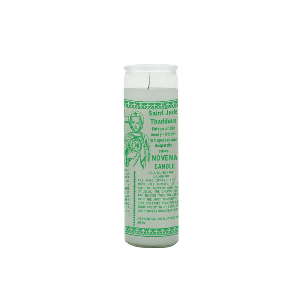 Saint Jude 7 Day White Candle (San Judas Tadeo Veladora Blanco)- Shop Cosmic Healing