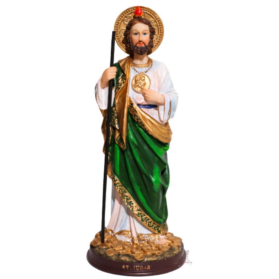 Saint Jude (San Judas) The Apostle 12" Statue for Money Protection - Shop Cosmic Healing