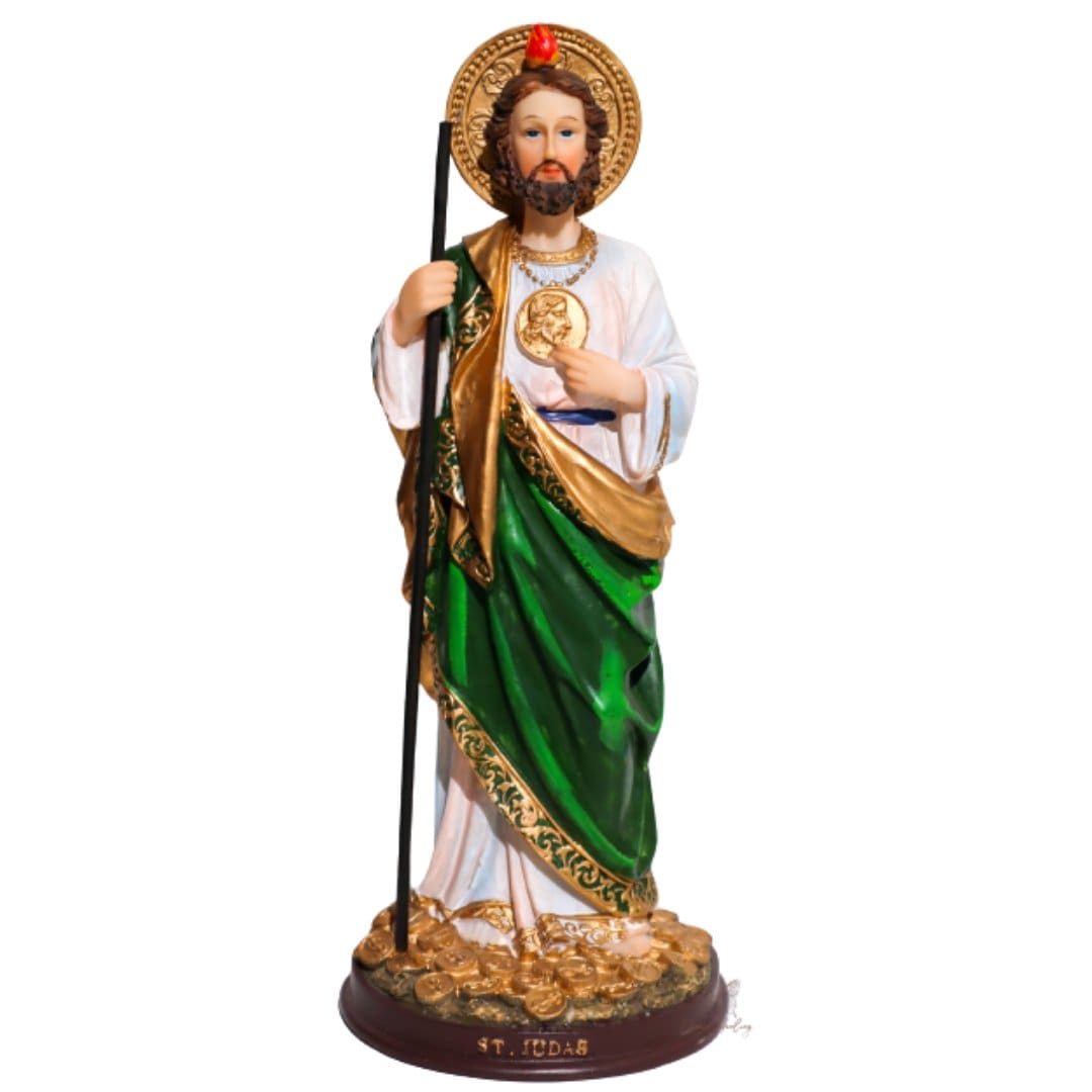 Saint Jude (San Judas) The Apostle 12" Statue for Money Protection 