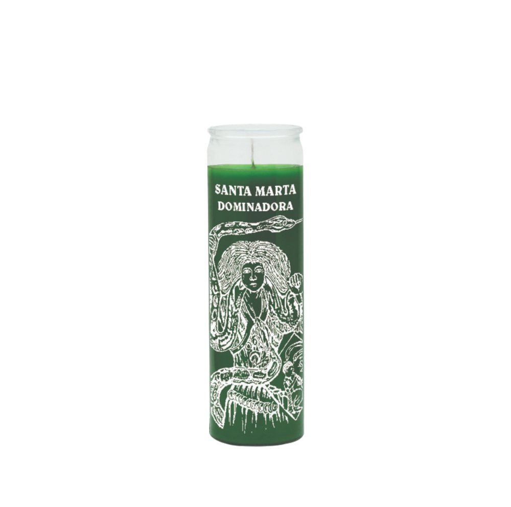 Saint Martha (Santa Marta Dominadora) Green Candle - Shop Cosmic Healing