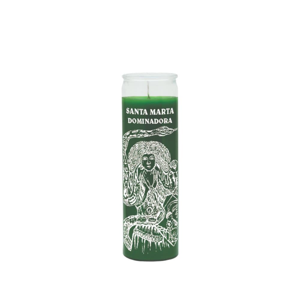 Saint martha (santa marta dominadora) green candle