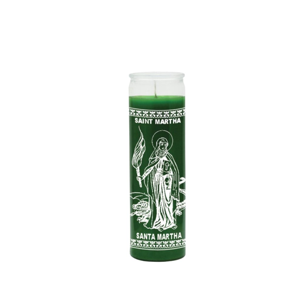 Saint Martha (Santa Marta) Green Candle - Shop Cosmic Healing