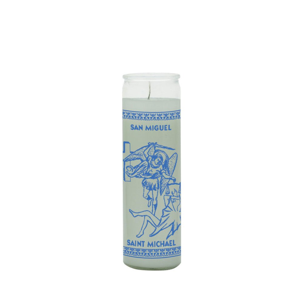 Saint Michael The Archangel (Archangel San Miguel)- White for spiritual guidance, protection against all evil - Shop Cosmic Healing