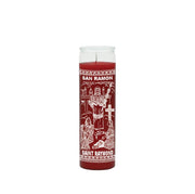 Saint Raymond 7 Day Red Candle - Veladora San Ramon de 7 Dias