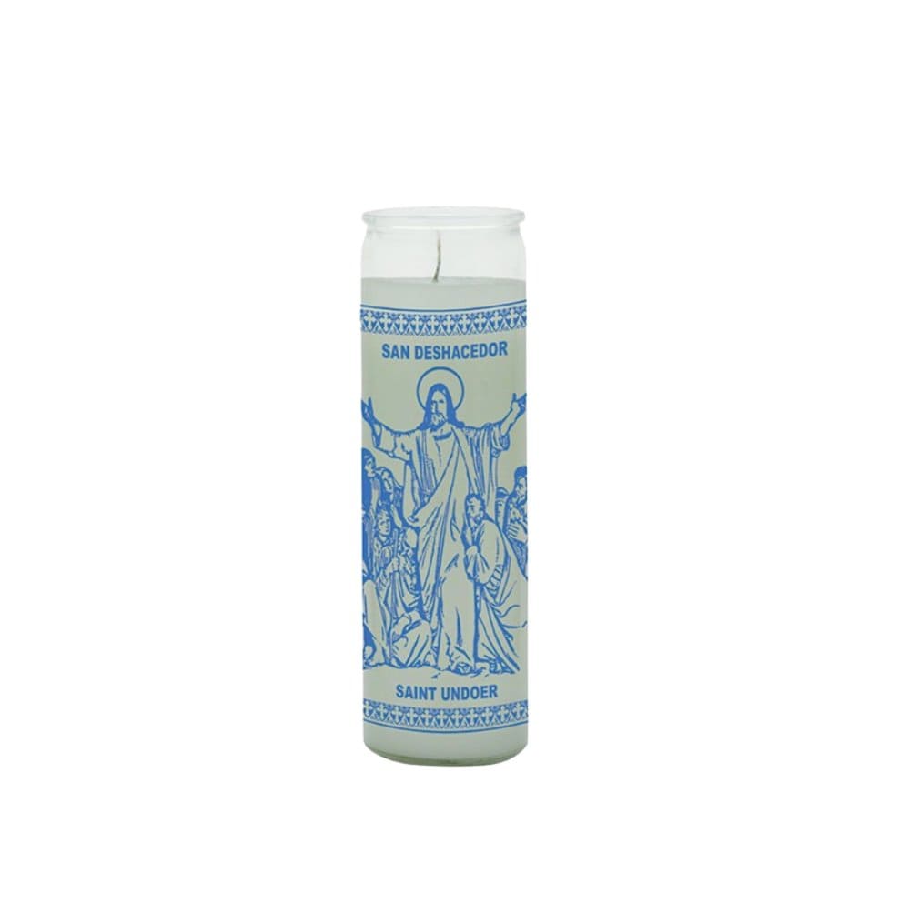 Saint Undoer (San Deshacedor)-White Candle to undo any spell, hexes and curses, keep away enemies, destroy evil 