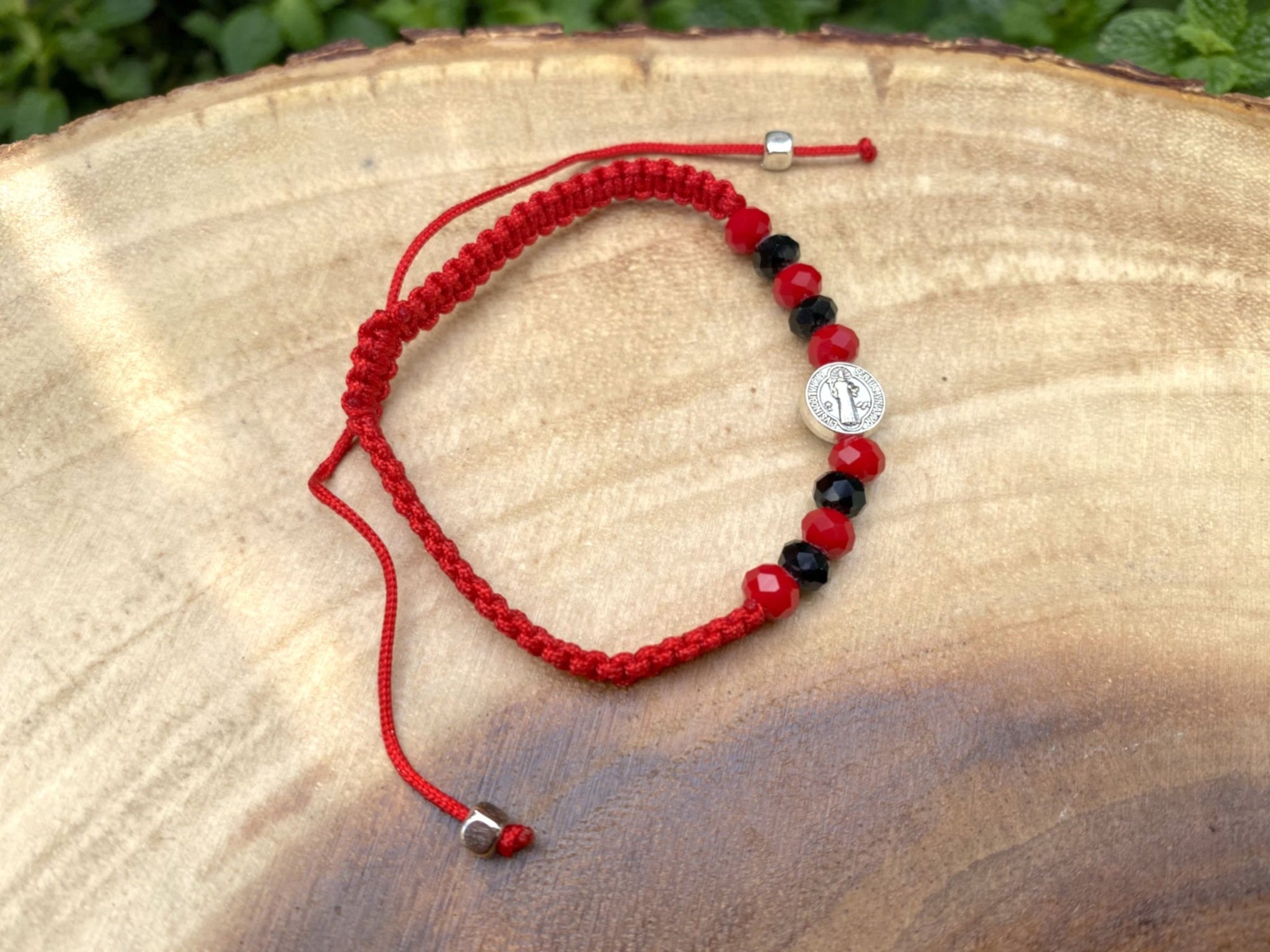 San Benito Red &amp; Black Beaded Bracelet - Shop Cosmic Healing