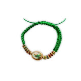 San Judas Green String Bracelet for Money Protection - Shop Cosmic Healing