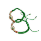 San Judas Green String Bracelet for Money Protection - Shop Cosmic Healing