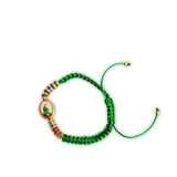 San Judas Green String Bracelet for Money Protection - Shop Cosmic Healing