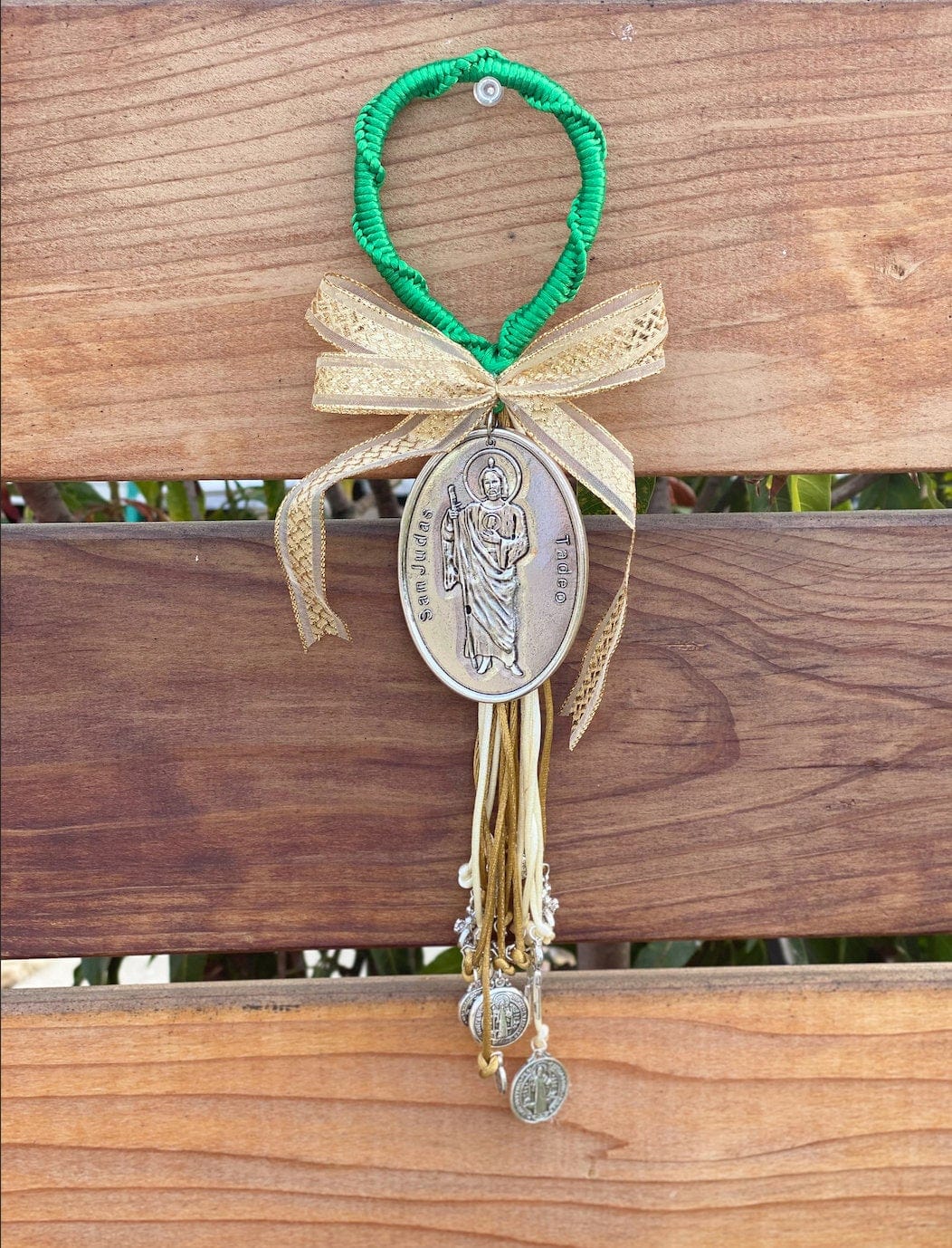 San Judas Medal Home Blessing Charm - Shop Cosmic Healing