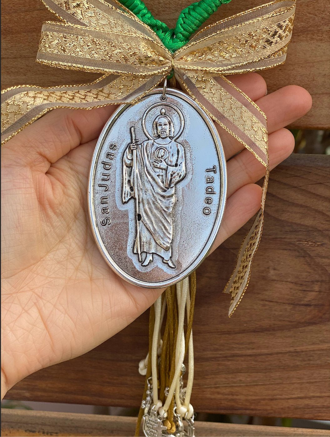 San Judas Medal Home Blessing Charm - Shop Cosmic Healing