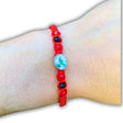 San Judas Tadeo Red & Black Beaded Bracelet - Children's - Shop Cosmic Healing