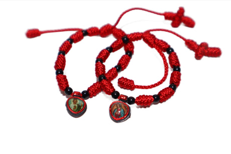 San Judas & Virgen De Guadalupe Double Sided Bracelet - Shop Cosmic Healing