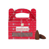 Satya Dragon's Blood Backflow Cones 24pc for stubborn and long lasting problems, protection, strength, power, and money problems - Shop Cosmic Healing