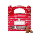 Satya Dragon's Blood Backflow Cones 24pc for stubborn and long lasting problems, protection, strength, power, and money problems - Shop Cosmic Healing