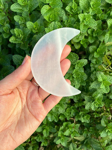 Selenite Crescent Moons - Shop Cosmic Healing