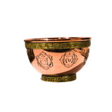 Assorted Designs Copper Offering Bowl 3"D