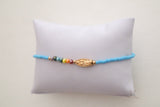 Seven Chakra Guadalupe Dainty Thread Bracelet-Blue 
