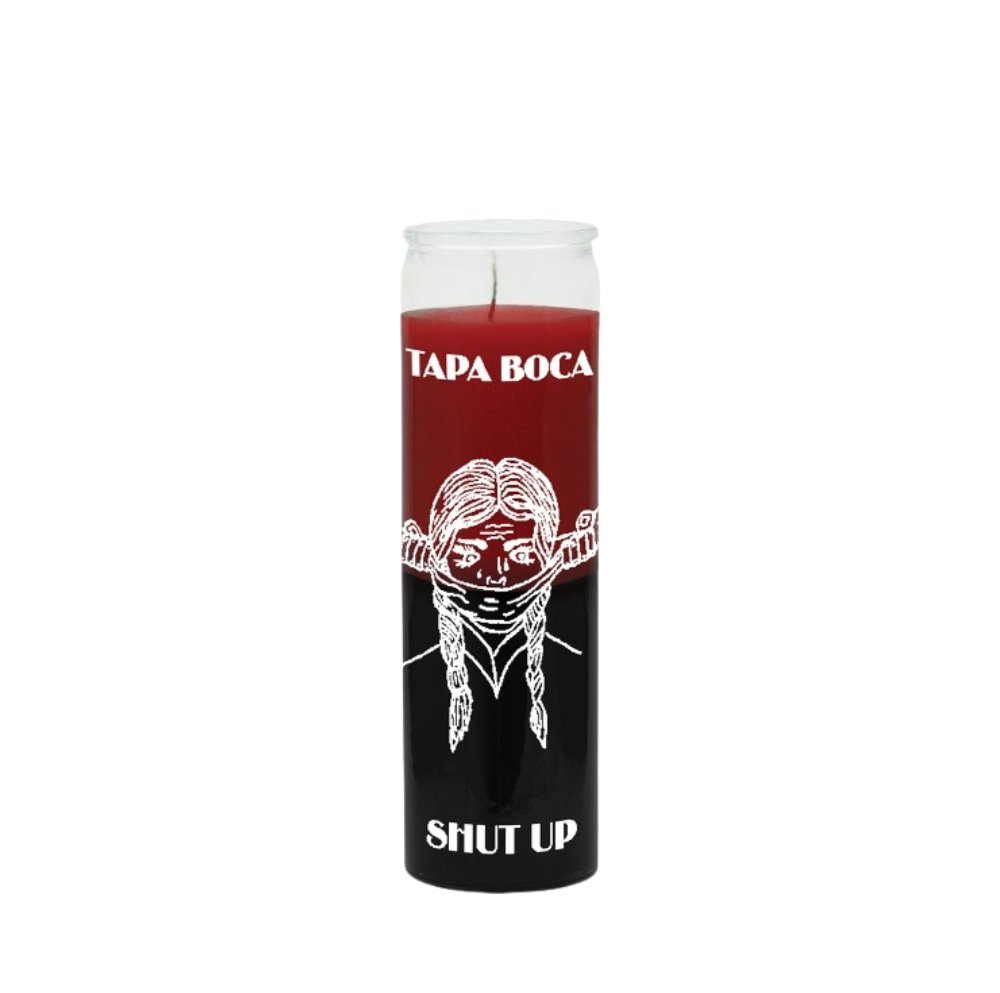 Shut Up Candle (Tapa Boca Rojo/Negra) - Red/Black Shut the Mouths of Enemies &amp; Return Jinxes - Shop Cosmic Healing