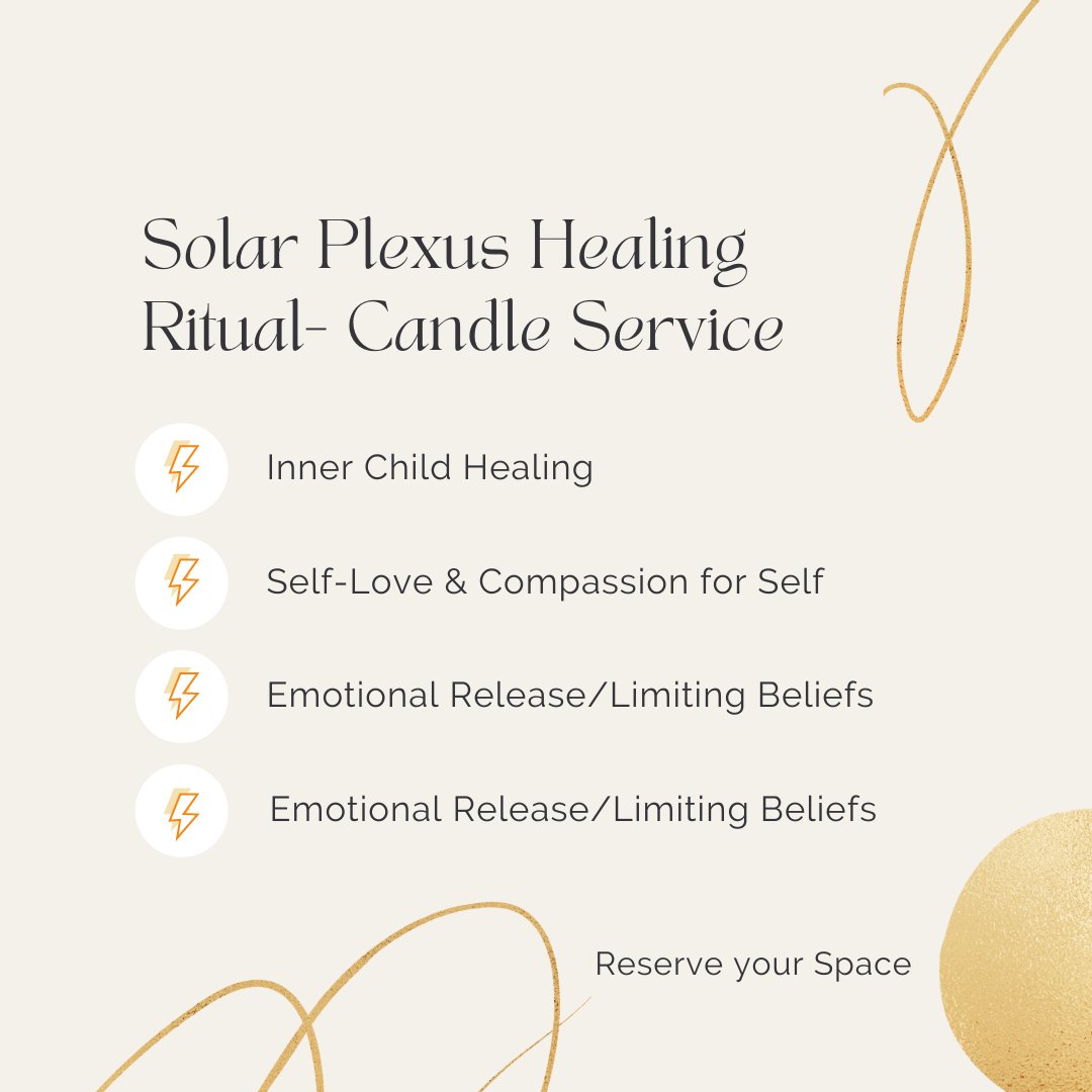 Solar Plexus Healing Ritual- Group Candle Service - Shop Cosmic Healing