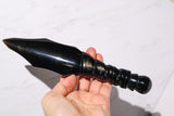 Spiral Handle Obsidian Dagger 9" - Shop Cosmic Healing