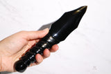 Spiral Handle Obsidian Dagger 9" - Shop Cosmic Healing