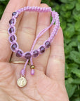 St. Benedict Purple Protection Bracelet - Shop Cosmic Healing