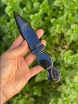 Sun & Moon Handle Obsidian Dagger - Shop Cosmic Healing