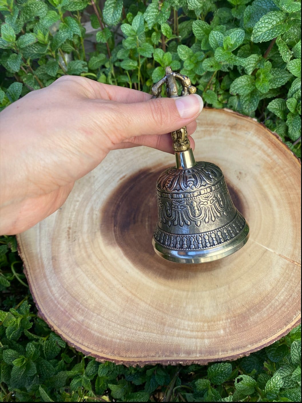 Tibetan Bell with Dorji 5" - Shop Cosmic Healing