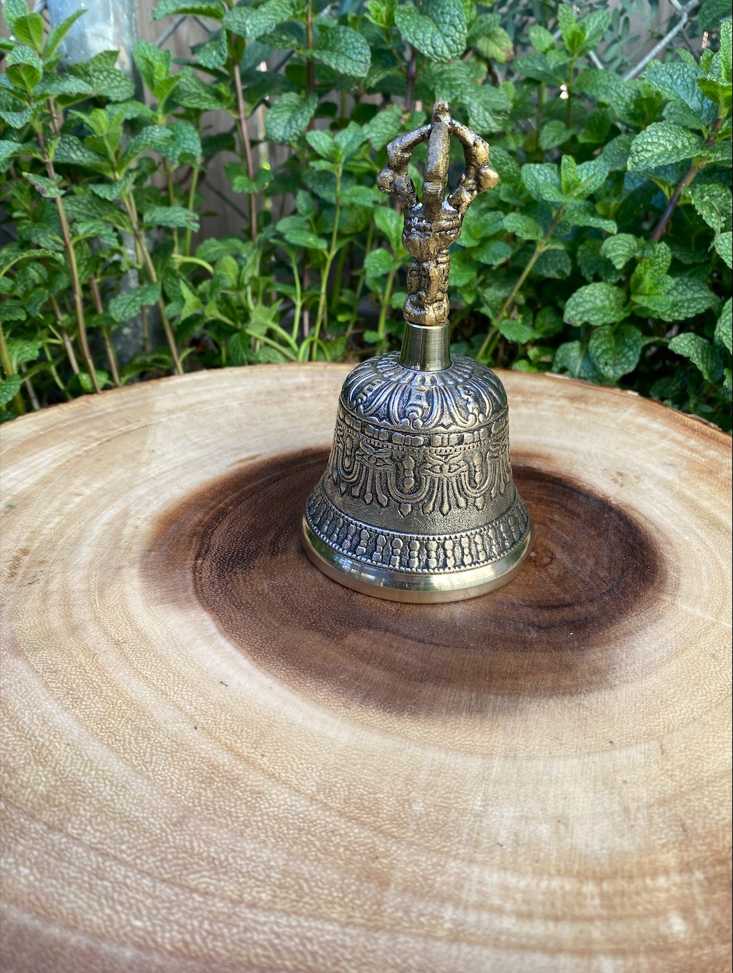 Tibetan Bell with Dorji 5" - Shop Cosmic Healing
