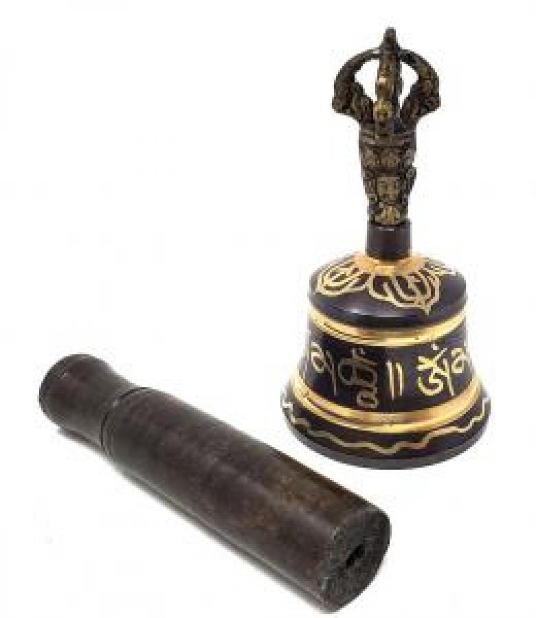 Tibetan Bell with striker 4.5" - Shop Cosmic Healing