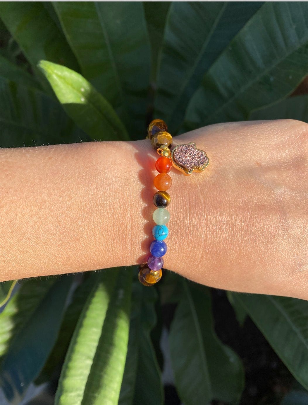 Tiger's Eye 7 Chakra Healing Energy Bracelet - Shop Cosmic Healing